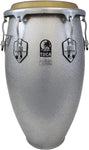Toca Tambor Tumba Deluxe Personalizado de Fibra de Vidrio - Silver Sparkle